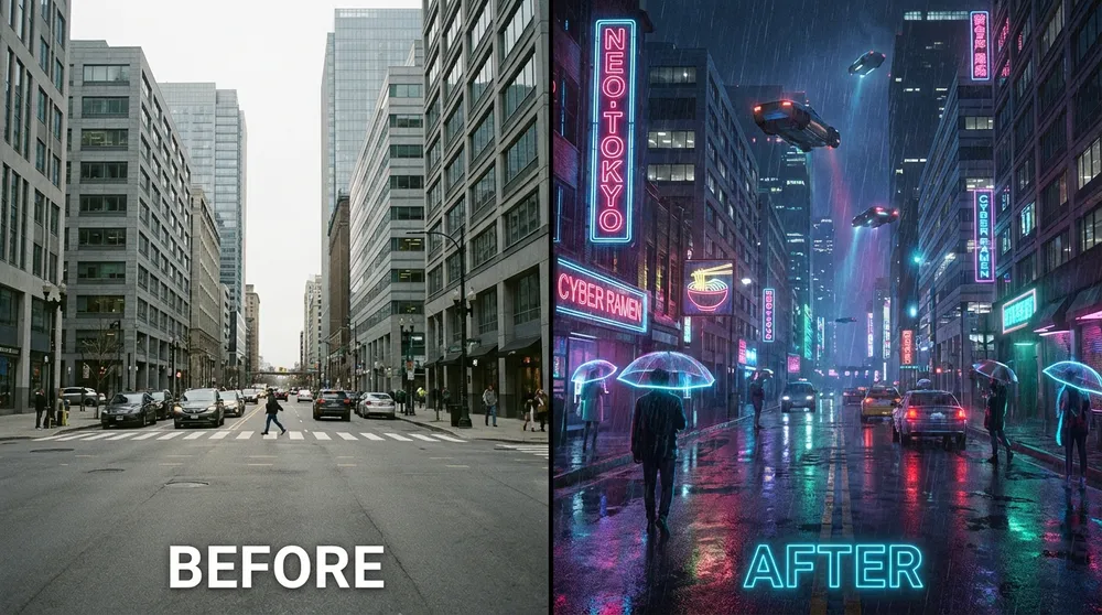 AI Photo to Art Prompt Style Transfer